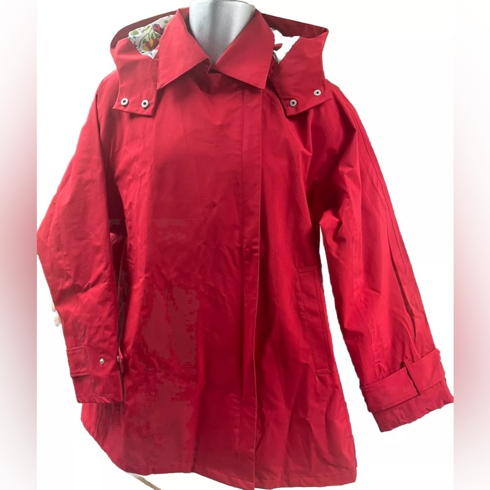 Official Summer Olympic Red Jacket Designed By Dow EUC Size M With Hood (W298)